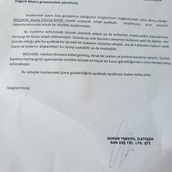 Gurur Tekstil Skechers Ayakkabımda Yırtılma: Garanti Sorunu Ve Hayal Kırıklığı