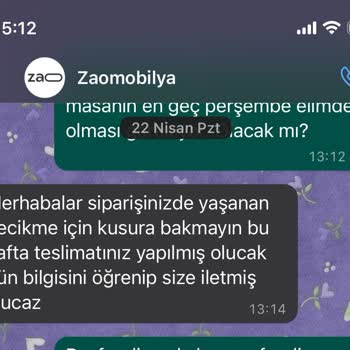 Ürünüm 2 Buçuk Aydır Gelmiyor. Zao Mobilya İnsanları Oyalıyor