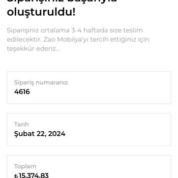 Ürünüm 2 Buçuk Aydır Gelmiyor. Zao Mobilya İnsanları Oyalıyor