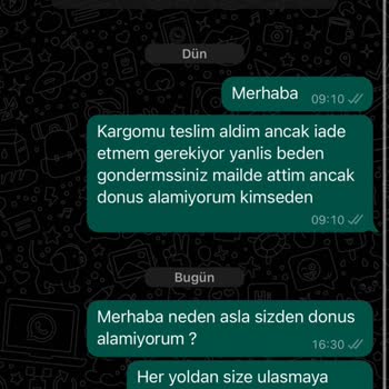 Bliss Atelier Firmasının Yanlış Ve Faturasız Ürün Göndermesi