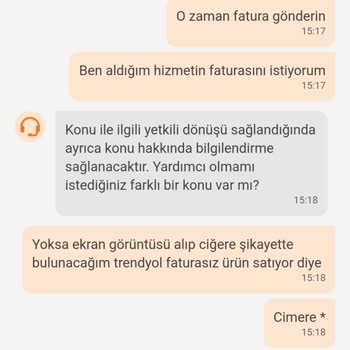 Trendyol Yemek Trendyol GO İki Sipariş Verdirip İade Talebine Olumsuz Cevap Veriyor.