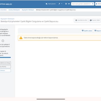 Başakşehir Belediyesi Kütüphane Üyelik Başvurusu Onay Süreci İle İlgili Şikayet