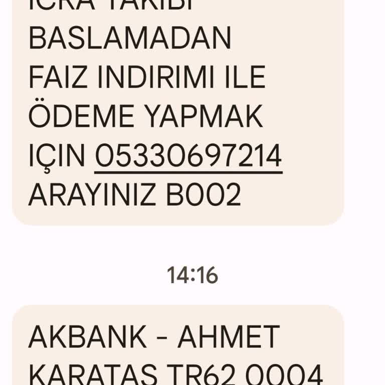 Metka Hukuk (SMS) Metka Hukuktan Mesaj Geldi