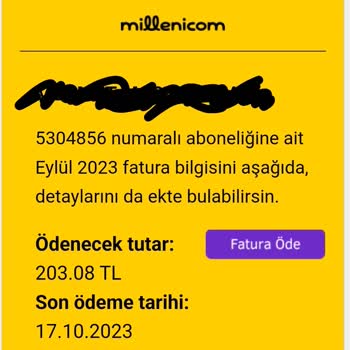 Millenicom Fahiş Ücretlendirme Ve Zam.