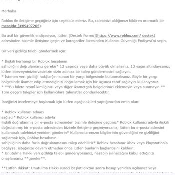 Roblox Onay Kodu Gelmiyor Acil Çözüm