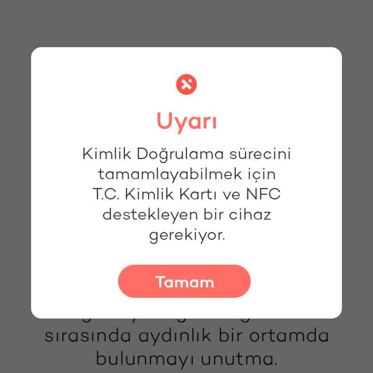 Tosla Kimlik Doğrulama Hatası