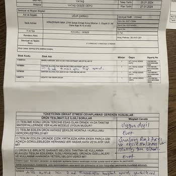 Enza Home Siparişimi Aylardır Teslim Alamadım