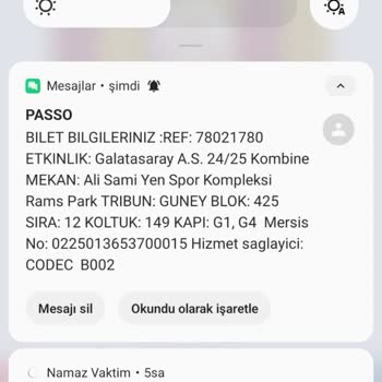 Passolig Kombine Yenileme İşlemi İptali Ve Fiyat Farkı