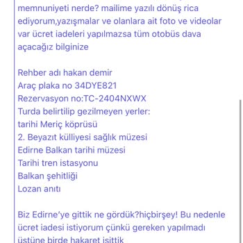 Jolly Tur Programa Uyulmama Ve Vaat Edileni Yerine Getirmeme