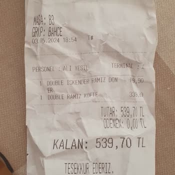 Köfteci Ramiz Fazla Para Aldı