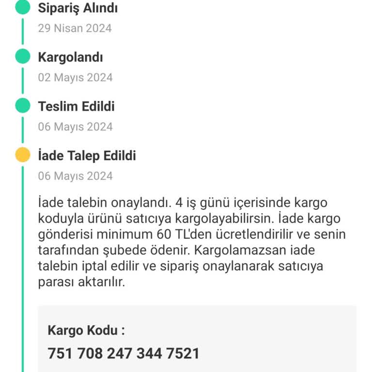 Dolap Haksız Yere Kargo Ücreti