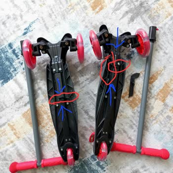 A101 Çocuk Scooter 1/3 Ağırlıkla Kırıldı