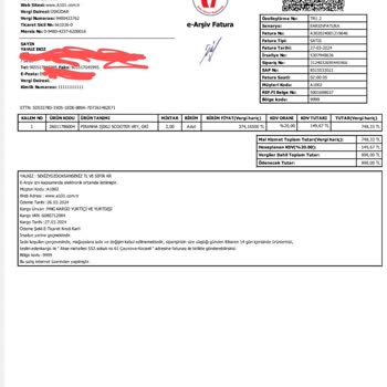 A101 Çocuk Scooter 1/3 Ağırlıkla Kırıldı