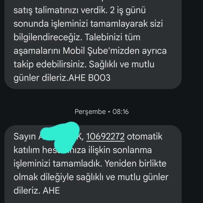 Anadolu Hayat Emeklilik Haksız BES Kesintisi