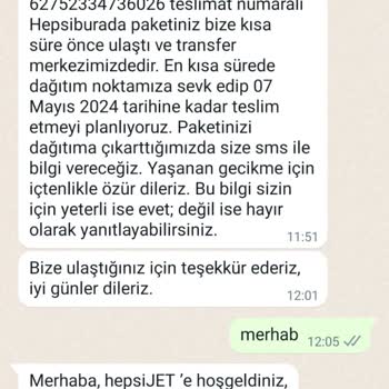 hepsiJET Hepsiburada Ve Hepsijet'in Sorumsuzluğu