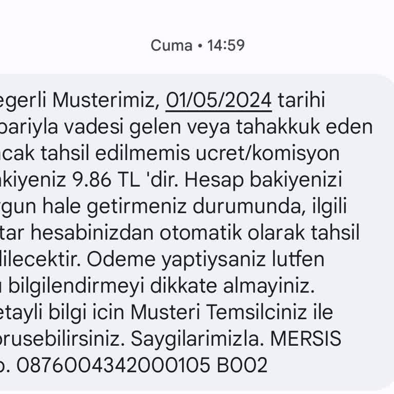 TEB Yıllardır Hizmet Almadığım Bankanızdan Borçlandırma Mesajları Geliyor