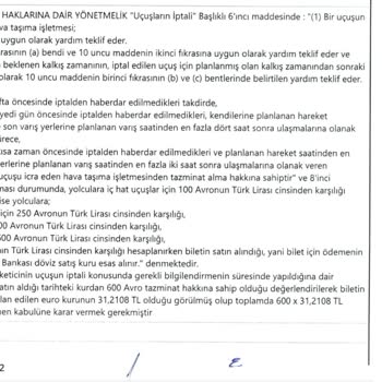 THY, Yasal Karar Tazminat Ödememesi