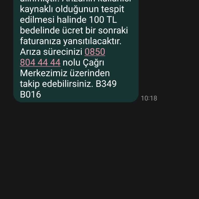 TÜRKSAT İnternet Arıza Desteği Yok
