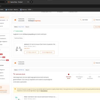 Trendyol Ürün Teslimatı Ve Ücret İadesi Problemi