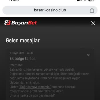 Başarıbet Hesap Doğrulama Hatası