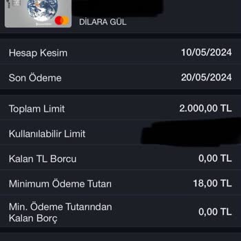 Garanti Bankası Kredi Kart Limit Güncelleme