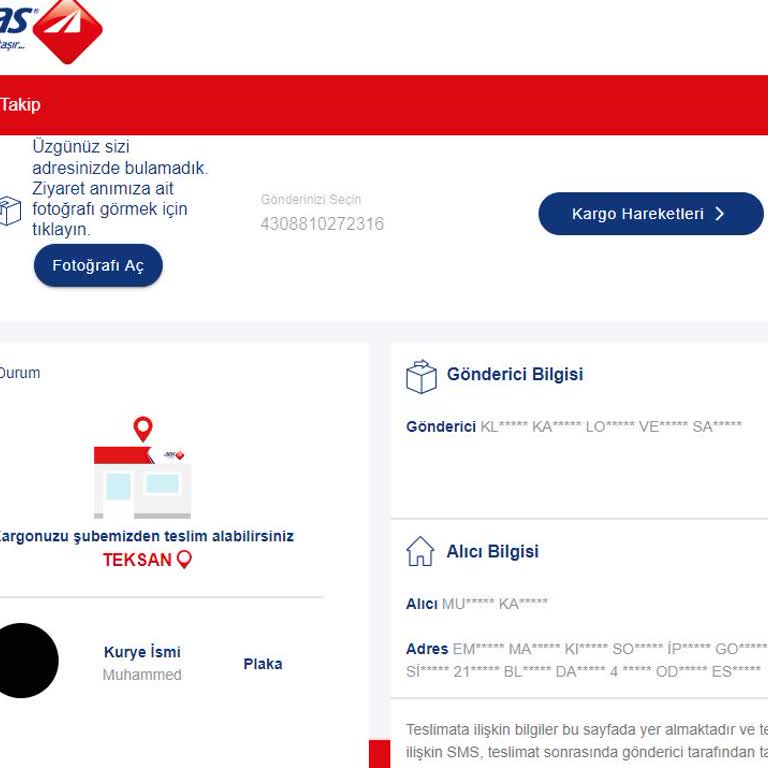 Aras Kargo Teksan Şubesi İşini Yapmıyor