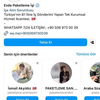Evdeekisturkiye (Instagram) Paketleme İşi