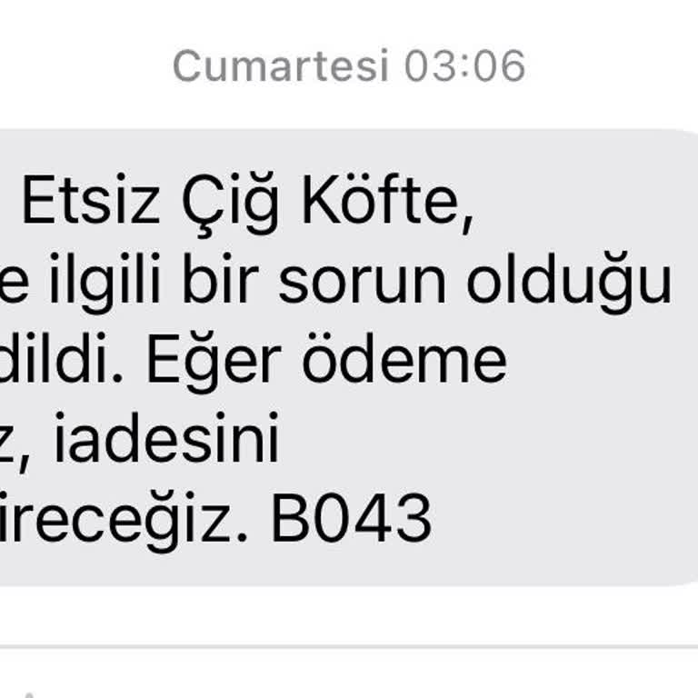 Yemeksepeti Cumartesiden Beri İade Yapmıyor