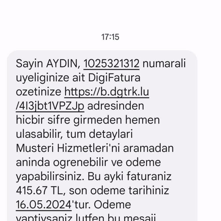 Digiturk Fatura Şikayet Bilgilenme