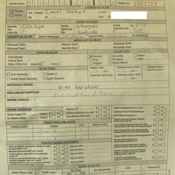 Hoover Çamaşır Kurutma Makinesi Servis Yedek Parça Aldatmacası.