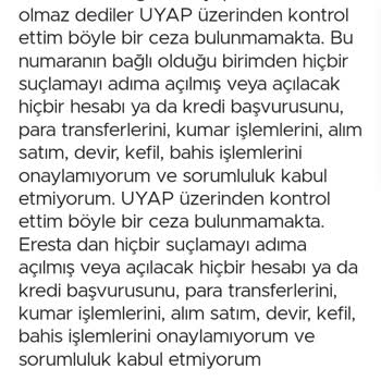 ERESTA (SMS) Iklım Bilgiden Gelen Mesaj Hk