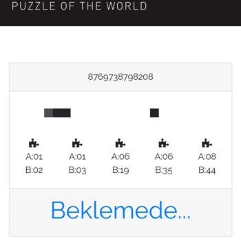 Anatolian Puzzle Kayıp Parça Talebime Muhatap Bulamıyorum!