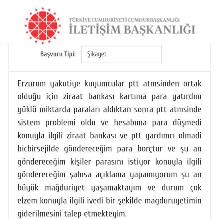 PTT Bank Ziraat Ve PTT Alıkonulan Parayı İade Etmemesi