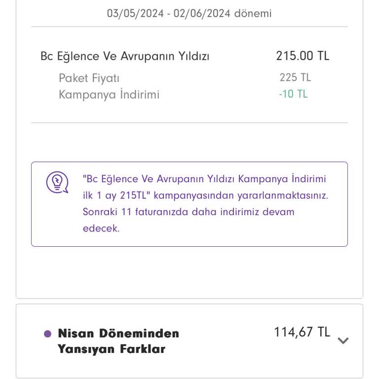 Digiturk Fazla Fatura Gönderdi