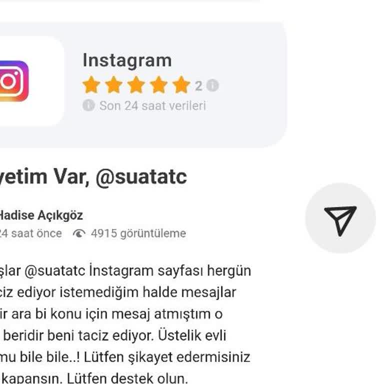 Guncelsikayetlerimiz.com @H***** A****** Adlı Hesap Sahibin İftiraları