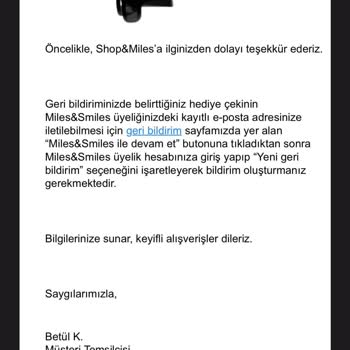 Türk Hava Yolları Shop&miles Milleri Aldı Kupon Tanımlamıyor