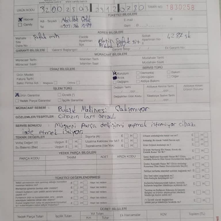 Media Markt S. Raporlu Ayıplı Ürün Yüzünden Ücret İadesi Yapmaması