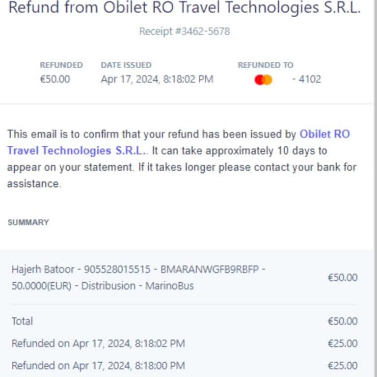 Ziraat Bank Refund Dispute Complaint