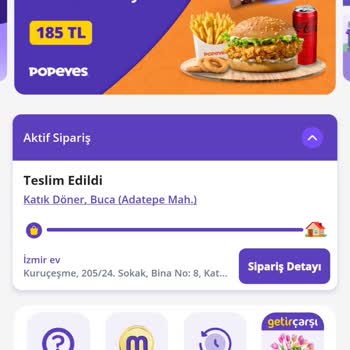GetirYemek Siparişimi Bana Teslim Etmedi