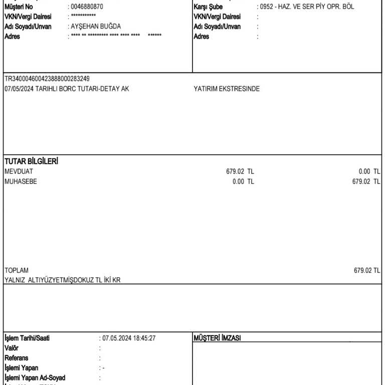 Ak Yatırım Hesabımdan Karşılığı Olmayan Kesintiler