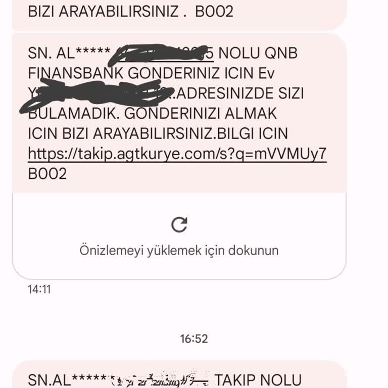 AGT Kurye (aynigunteslim.com) Teslimat Sorunu Ve Kartımın Kaybı