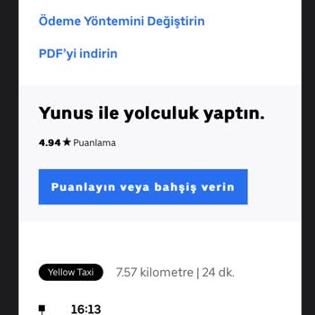 Uber 170 Liralık Yolculuk İçin Hesabımdan 1770 Lira Çekti