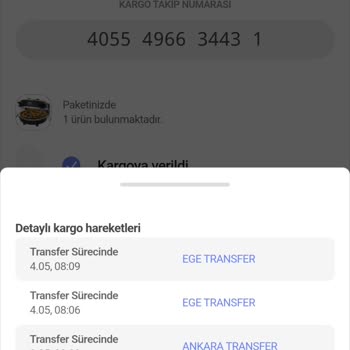 Aras Kargo Ürünü 4 Gündür Transferde Bekletiyor Ve Bizi Mağdur Ediyor.