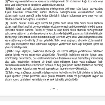 Superonline Aboneliğimin Kanuna Ters Şekilde Yapılması Cayma Bedeli