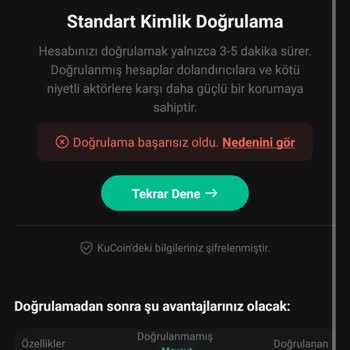 Kucoin Kyc Doğrulama Olmuyor Kaç Defa Denedim