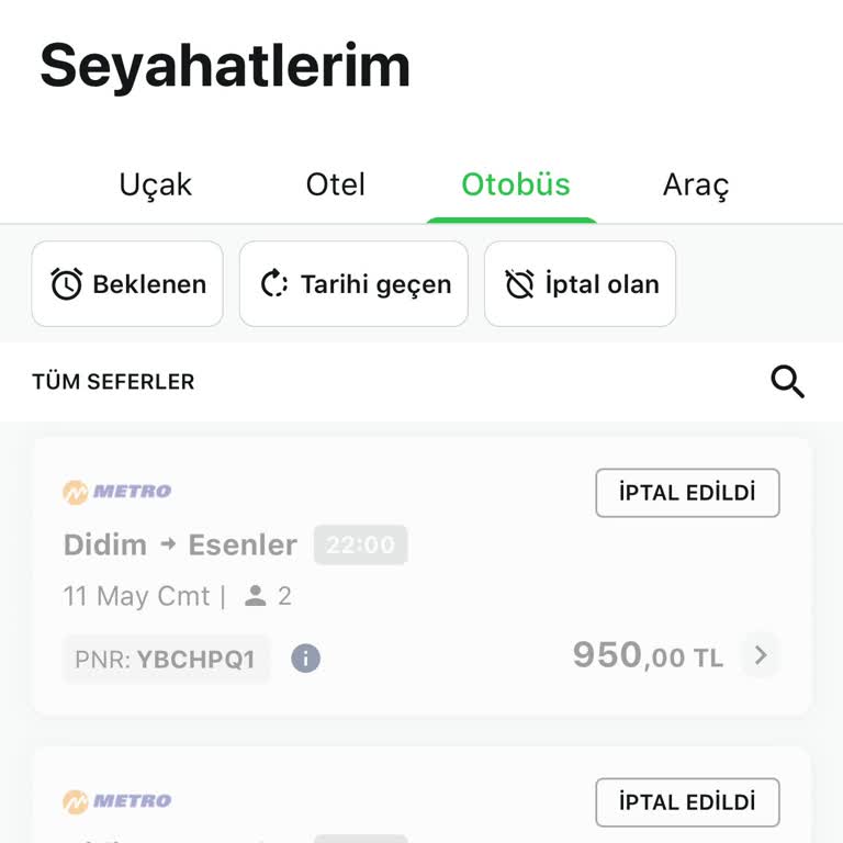 Enuygun Otobüs Bilet İadesi