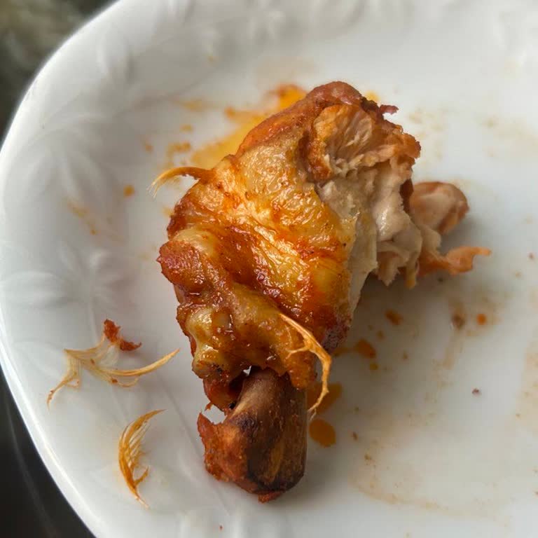 Erpiliç Tüyleri Yolunmamış Soslu Kanat