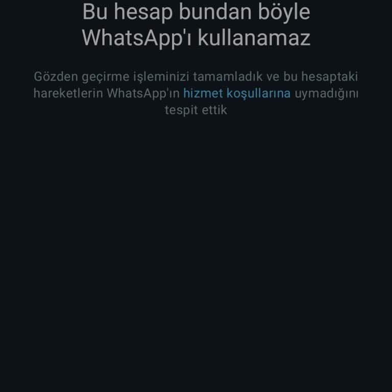 WhatsApp Hesabım Kapatıldı