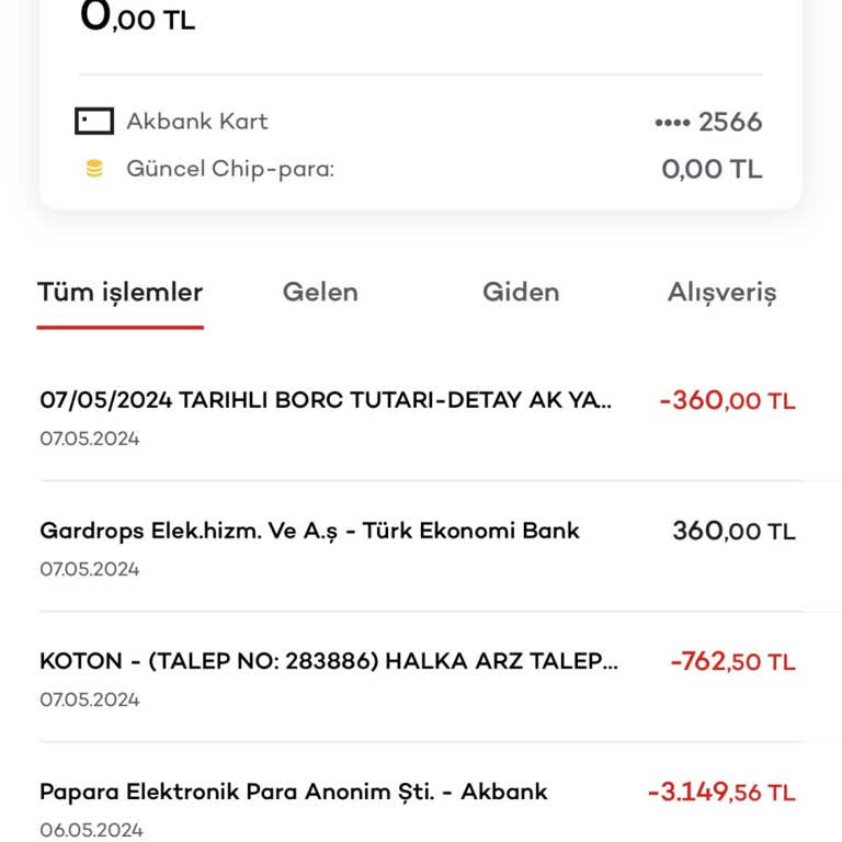 Akbank Paramı Sebepsiz Bir Şekilde Çekti