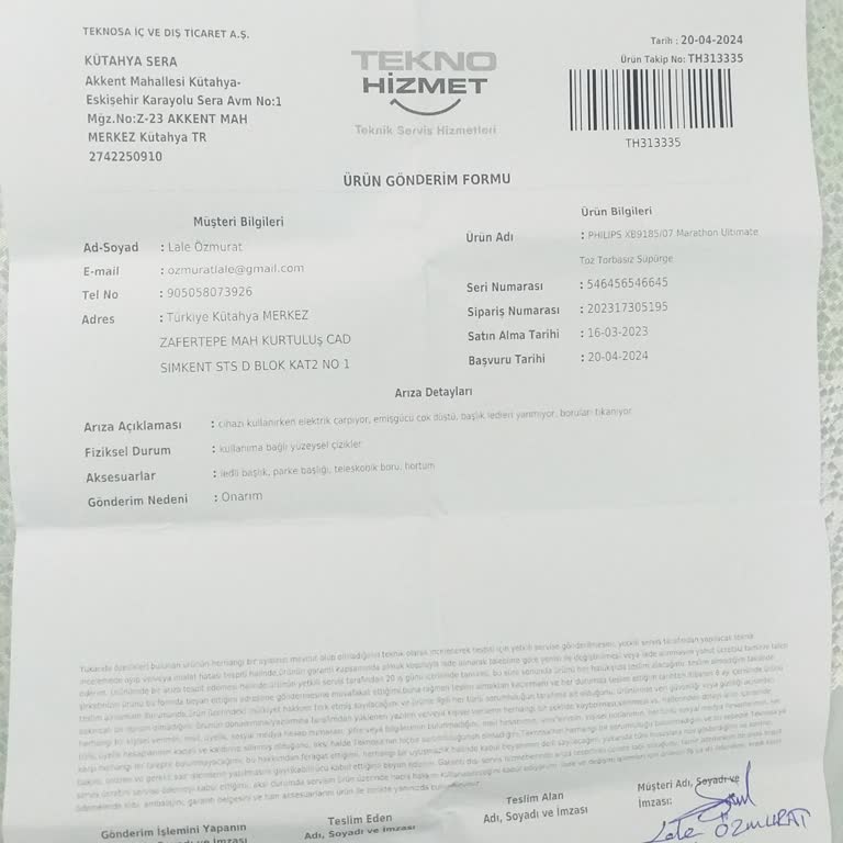Teknosa Philips Süpürge Şikayeti